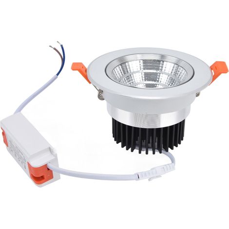 Spot LED encastré COB 7W à dissipation thermique optimale pour décoration intérieure d'hôtels, clubs et chambres. (1/5)