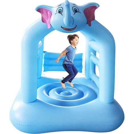Hüpfburg für Kinder Sicheres und niedliches aufblasbares Hüpfburgtrampolin für Kinder Hüpfburgen für drinnen und draußen für Jungen und Mädchen Ereqeip