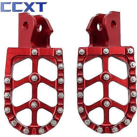 CNC-Fußrasten für Elektrofahrräder, Halterungen für Surron Light Bee X & S, Elektro-Motocross-Teile – Rote Pedale