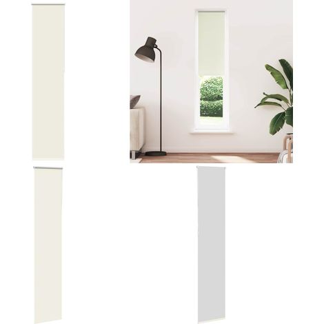 vidaXL Verdunkelungsrollo Cremeweiß 50x210cm Stoffbreite 45,7 cm (1/5)