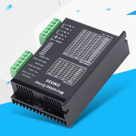 DM556 Digitaler Schrittmotortreiber, 2-phasig, 5,6 A, für 57/86 Schrittmotoren, NEMA23/NEMA34 Schrittmotorsteuerung. (1/5)