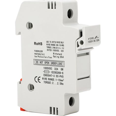 Porte-fusible GYPV-32 1P 32A  fusible photovoltaïque GYPV-1038 30A 1 000 V CC pour la protection des circuits