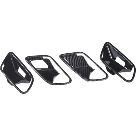 4 pièces de garnitures de cadre de poignée de porte intérieure style fibre de carbone pour Mercedes Classe A W177 CLA C118 (1/5)