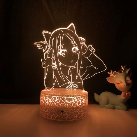 Veilleuse LED, thème anime, fonctionne sur piles, détecteur de mouvement, pour la chambre, la table de chevet, le salon et une ambiance chaleureuse.-AquaForge (1/5)
