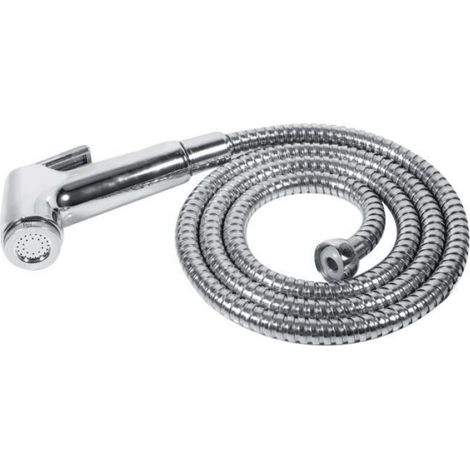 Kit Douchette Bidet WC Pulvérisateur de douche pour l'hygiène intime Douchette à Main Support De Tuyau Fixation Murale (1/4)