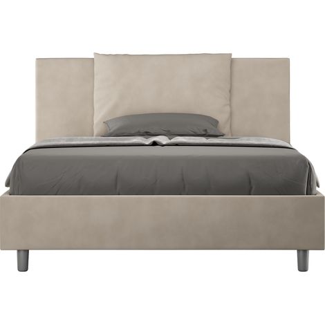 Letto Matrimoniale Francese 140x190 cm Senza Rete Antea Sabbia (1/5)