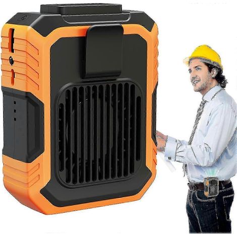 Ventilateur sous les vêtements, ventilateur de taille rechargeable 3 vitesses 3 en 1  Batterie externe, mini ventilateur résistant aux chutes - DF (1/5)