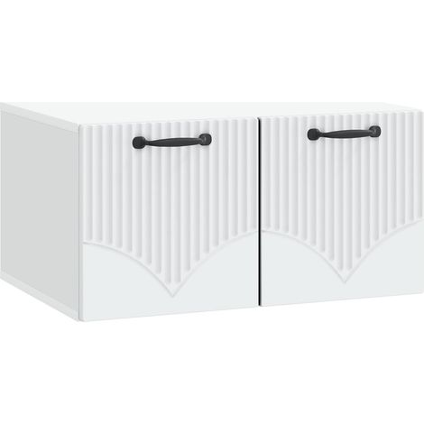 Wandmontierter TV-Schrank Weiß 59,5 x 41 x 30 cm Holzwerkstoff vidaXL