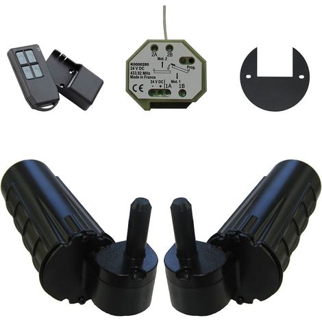 Slid'Up By Mantion – Kit motorisation pour volets battants – Moteur radio Ø 14 mm – Poids max 50 kg – Pour tous types de volets – Fabriqué en France