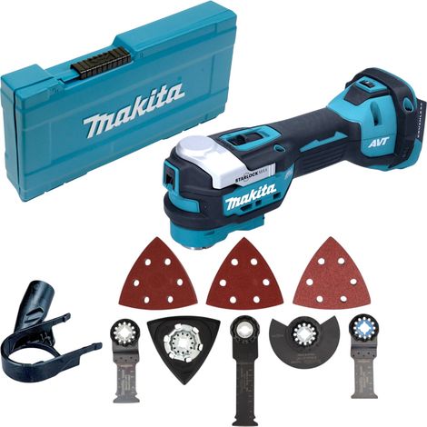 Makita DTM 52 Z Utensile multifunzione a batteria 18V Starlock Max Brushless - senza batterie, senza caricabatterie