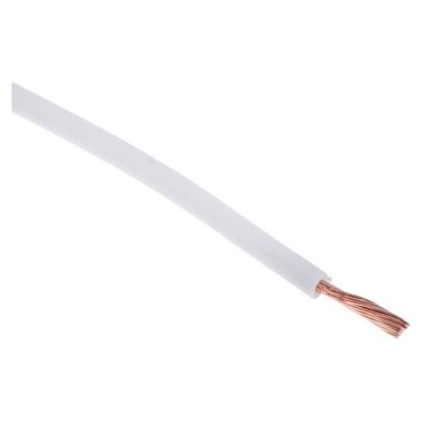 Hook Up Wire RS PRO, 1,5 mm², Blanc, 16 AWG, 100m ( Prix pour Bobine de 100 Mètres )