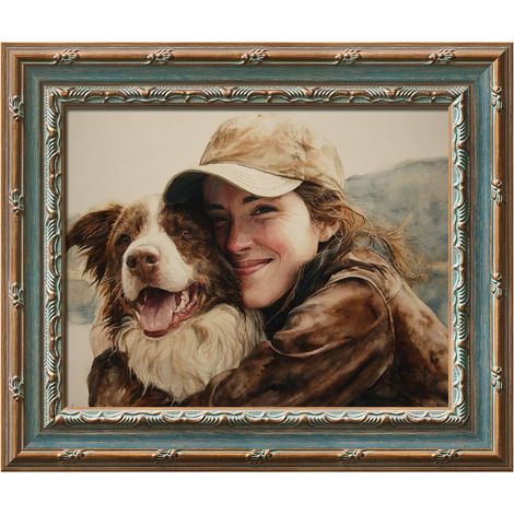 Cadre Photo Vintage 10x15 cm, Cadre Ornemental Doré de Style Victorien pour Photos, Affiches et Œuvres d’Art, Décoration Murale pour Maison et Bureau (1/5)