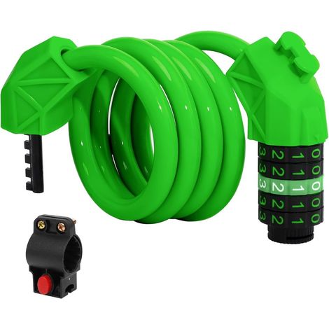 Antivol de vélo - Chaîne antivol - 1,1 m x 11 mm - Cadenas à combinaison-AquaForge (1/5)