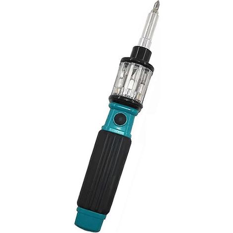 Tournevis à cliquet professionnel 6 en 1 à chargement automatique avec embouts SL3/SL4/SL6 - Outil multi-embouts robuste (1/5)