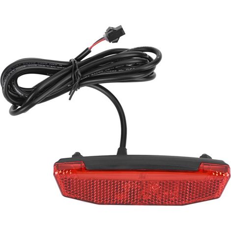 Luz trasera LED para bicicleta eléctrica de 6V-60V, luz de advertencia para conducción nocturna, conector SM. (1/5)