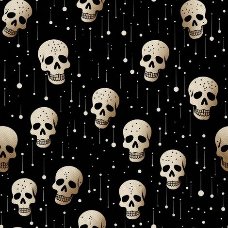 Tela Oxford decorativa para exteriores - Motivo de calavera I DX4576 (1/5)
