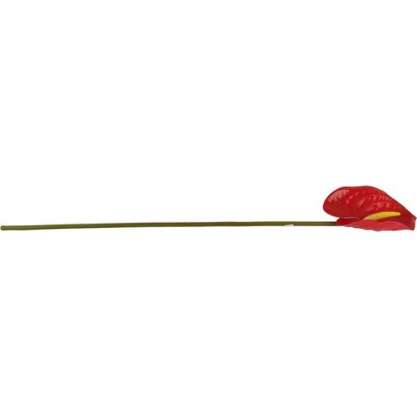 3D-Simulation einer Wohnzimmergestaltung mit Anthurien und einem Flamingoblumenstrauß (1/5)