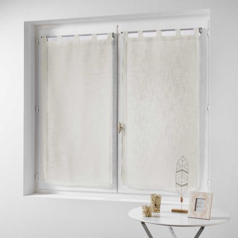 Paire de Voilages "Haltona" 60x120cm Naturel (1/2)