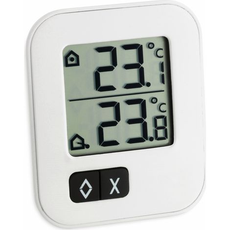 TFA-Dostmann Digitales Thermometer Weiß Modern 1,5 m Kabel