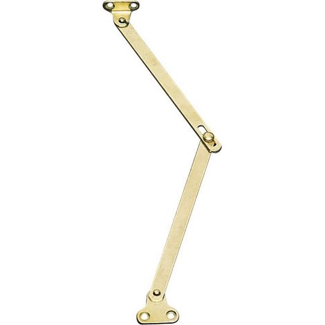 Itar – Compas à boutonnière 200 mm – Acier laiton – Pour meubles et coulisseaux – Charge maximale 50 kg (1/2)