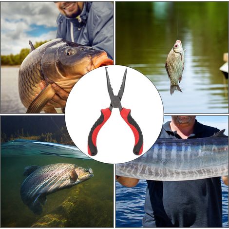 Pince multifonctionnelle portable de haute qualité pour la pêche en extérieur, en alliage d'aluminium (6 pouces) (1/5)