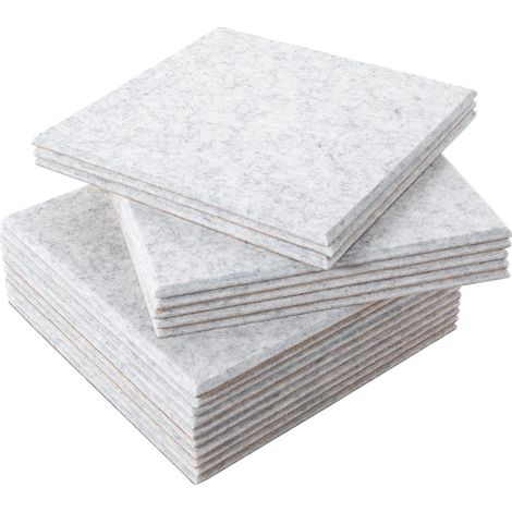 Panneau Acoustique, Absorbant le Son, Léger et Facile à Installer, Gris Clair (1/2)