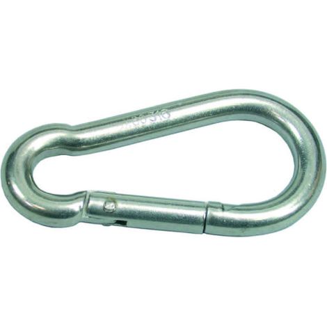 Moschettoni da pompiere in acciaio inox - 10 pz
