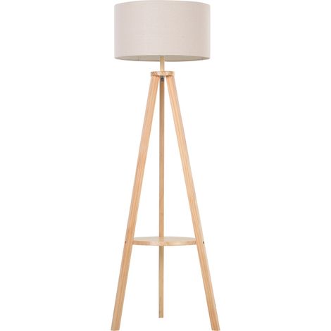 Lampada da terra easycomfort paralume lino 154 cm (1/5)