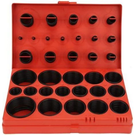 Joint torique - 419PCS 32 Tailles Assortiment de Joints toriques Noirs Ensemble de Joint d'étanchéité Kit de Joint torique Universel en Caoutchouc avec boîte