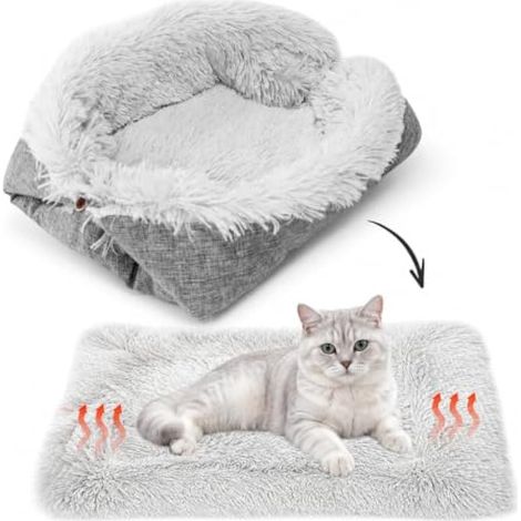PANYI Lit pour chat4 Saisons 70x60cm Lit à Boutons Animaux (1/5)