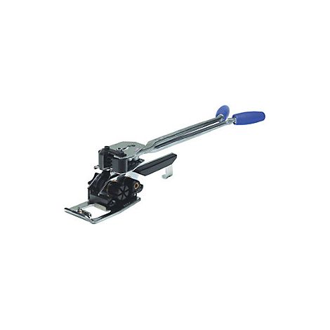 Aparato tensor y precintador para cintas de PET y material