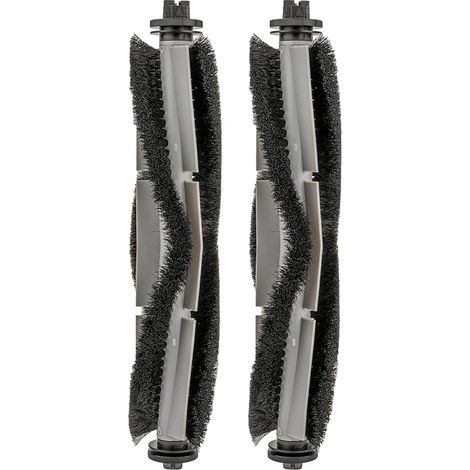 (2 pièces) T20+ T25+ T30+ Brosses rotatives de rechange pour aspirateur robot Airrobo T20+, T25+, T30+, kit d'accessoires pour brosse rotative principale, brosses rotatives multi-surfaces (1/5)