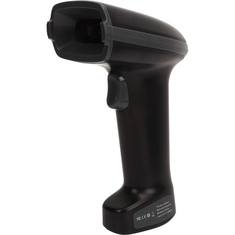Lecteur de codes-barres sans fil avec base Bluetooth 2,4 GHz, lecteur de codes-barres et de codes QR, batterie intégrée (1/5)