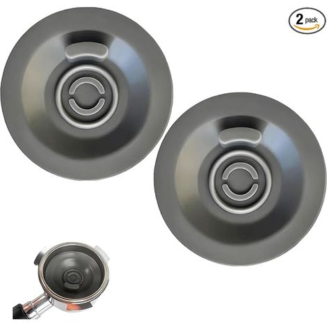 Placa de limpieza para cafeteras - Filtro duradero para la limpieza de cafeteras - Compatible con Sage, Breville y Gastroback - Fácil de usar - Diámetro (2 piezas, 54 mm) (1/5)