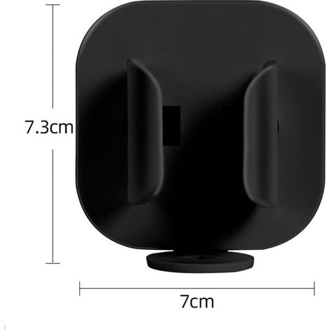 Support Pour Brosse À Dents - Détection Gravité Automatique - Égouttoir Intégré - Fixation Murale Sans Perçage - Noir (1/5)