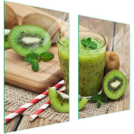 PIASTRA PROTETTIVA IN VETRO PER CUCINA 65x52 KIWI (1/5)