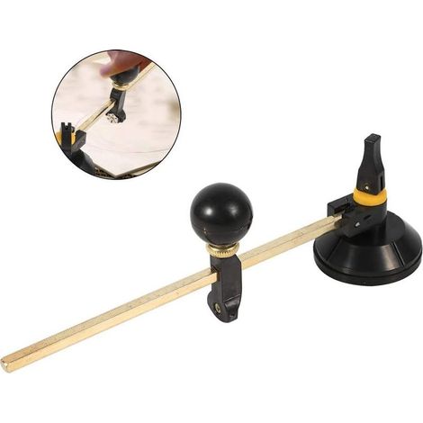 Coupe-Verre Circulaire avec Ventouse Outils de Coupe,Diamant Coupe Diamètre du Cercle 400 mm pour Amateurs Coupeurs de Verre Professionnels (1/5)
