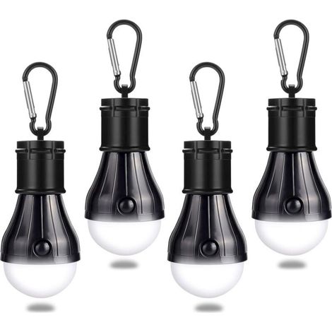 Camping Lantern, 4 x LED, Camping Lamp, Waterproof Emergency Night Light, Portable Flashlights for Camping, Hiking, Fishing (1/5)