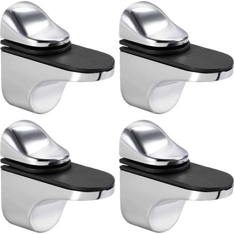 Adjustable bathroom mirror mounting brackets - set of 4, suitable for glass mirrors with a thickness of 3 to 20 mm. (1/5)