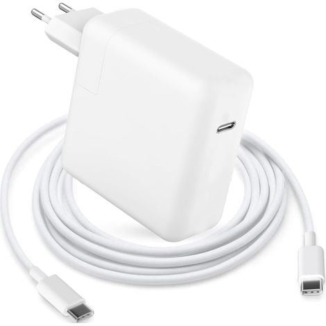 96-W-USB-C-Schnellladegerät, Typ-C-Netzteil kompatibel mit MacBook Pro 16/15/14/13 Zoll, kompatibel mit iPad Pro 12,9/11 Zoll, mit 2 m USB-C-zu-C-Kabel (1/5)