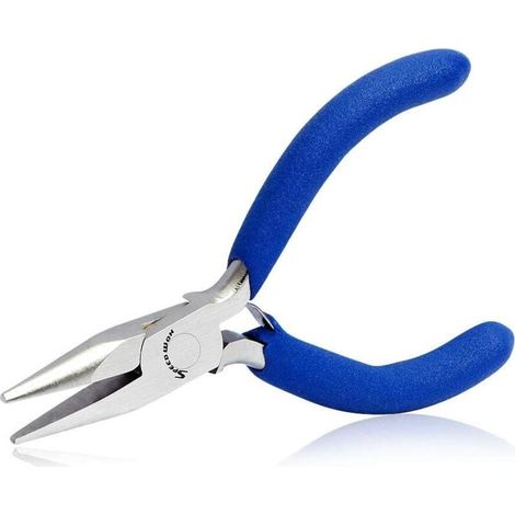 Pince à bec de 7,6 cm pour la fabrication de bijoux Mini pince de précision à bec long Pince plate et fine à mâchoires plates Outil à main professionnel Pince Pour travaux manuels