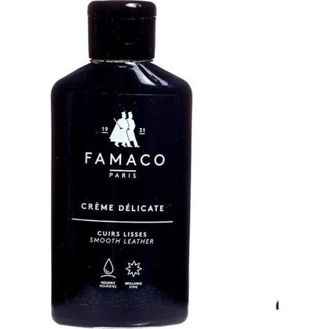 Crème Pour Cuir - Nettoyant Nourrissant Assouplissant À Base De Cire - Pour Cuir Lisse Noir - 400 ml