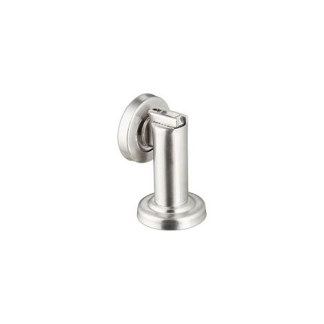 Butoir de porte magnétique en acier inoxydable, sol ou mural, argenté –