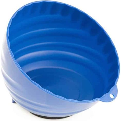 Contenitore vaschetta magnetica coppa porta minuterie ABS Ø150mm viti utensili attrezzi officina 767sa (1/3)