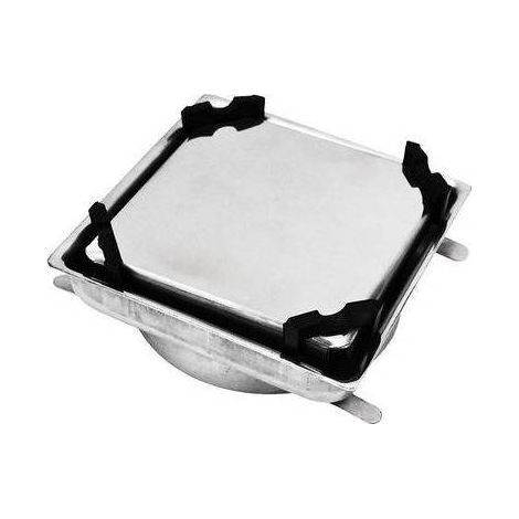 GRILLE DE SOL EN ACIER INOXYDABLE DOUBLE FACE Dimensions : 100 x 100 mm