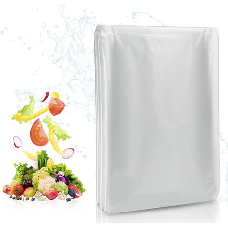 Polyethylenfolie, 2 x 10 m transparente Gewächshausfolie, Tomatenabdeckung, Gewächshausabdeckung, Gartengewächshausabdeckung für Gemüse und Tomaten (1/4)