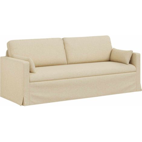 Sofa Cream 198 x 78 x 80 cm Fabric vidaXL (1/5)