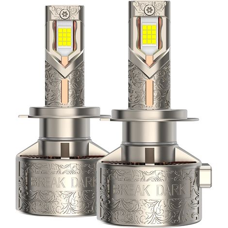 Ampoule LED H3 H7 Redsea R33 330W 33000 Lumens 12V, CSP5080 Blanc 6000K, Installation Sans Modification, Culot d’Origine, 50000h (1/5)
