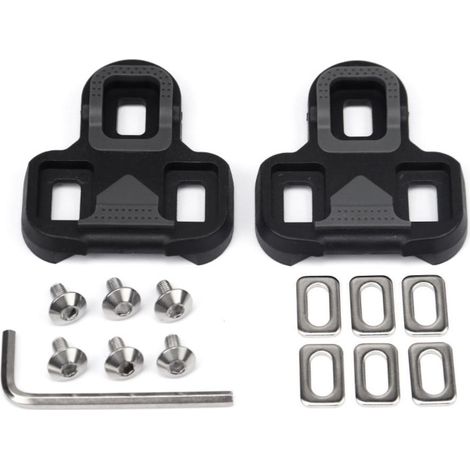 Paire de cales de vélo pour pédales et chaussures - Vélo d'intérieur, route et extérieur - Lot de cales pour cyclisme (1/5)
