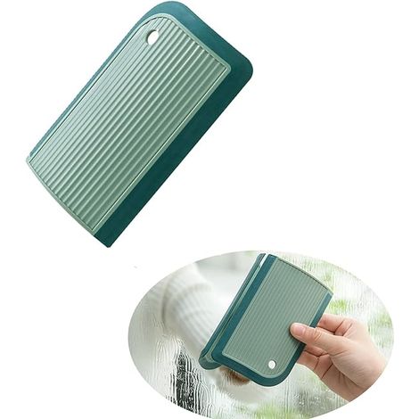 Grattoir de nettoyage multifonctionnel portable mini grattoir pour fenêtres, portes de douche, verre, miroirs, pare-brise de voiture, murs en céramique, placards (1/5)